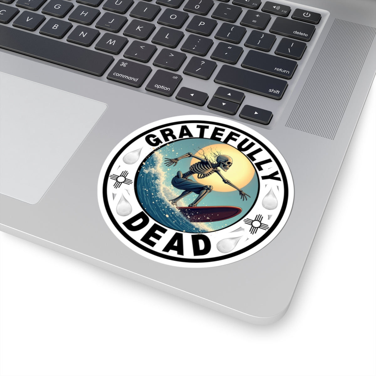 Gratefully Dead Skeleton Surfer - Stickers