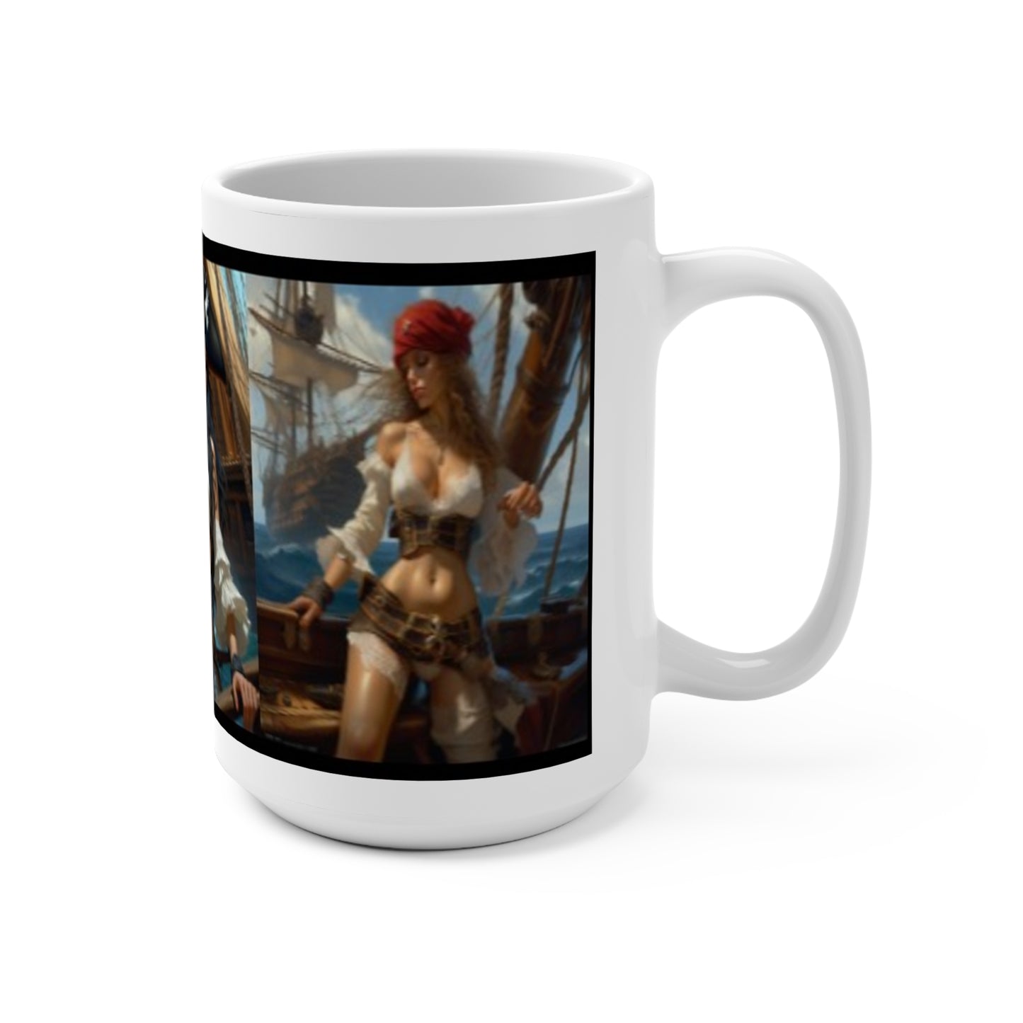 "Not All Treasure Be Silver and Gold" Pirate-Queen Themed 15oz Mug, Gift for Pirate Lovers Nautical