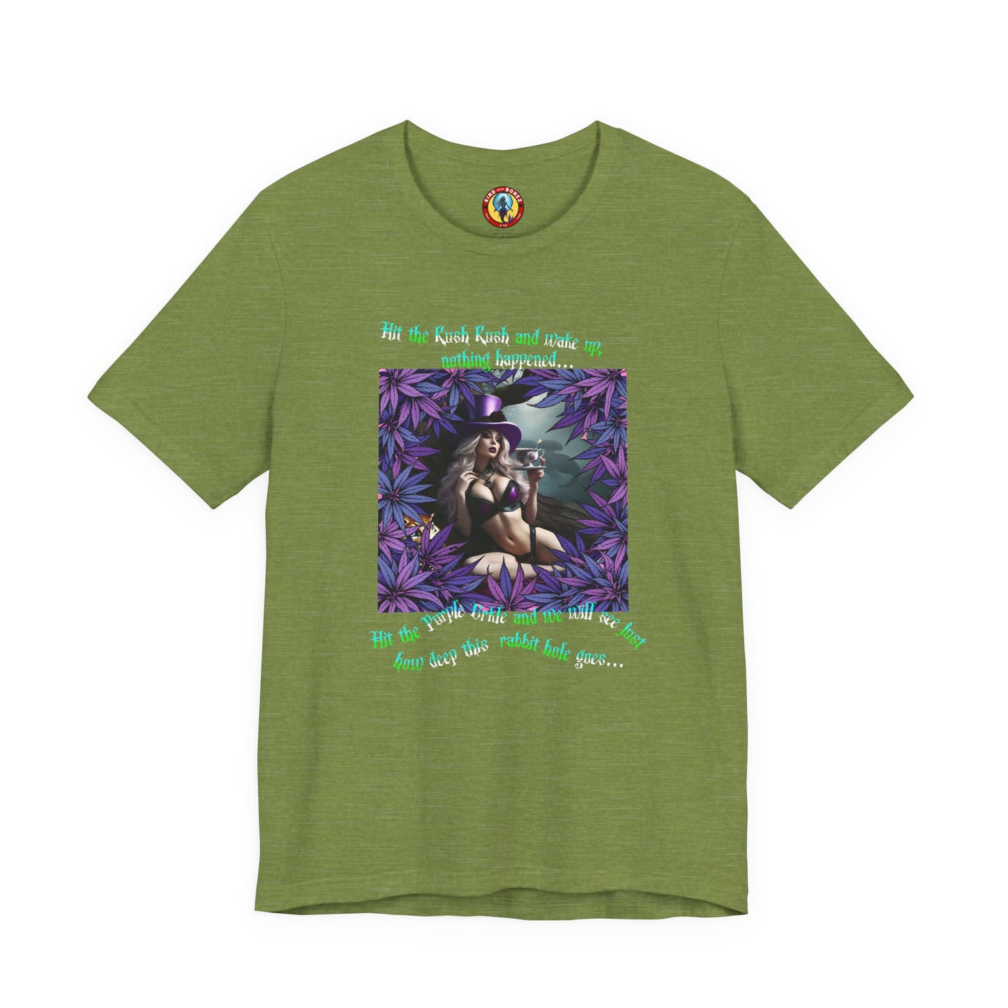 MATRIX THEME WONDERLAND MARIJUANA TSHIRT