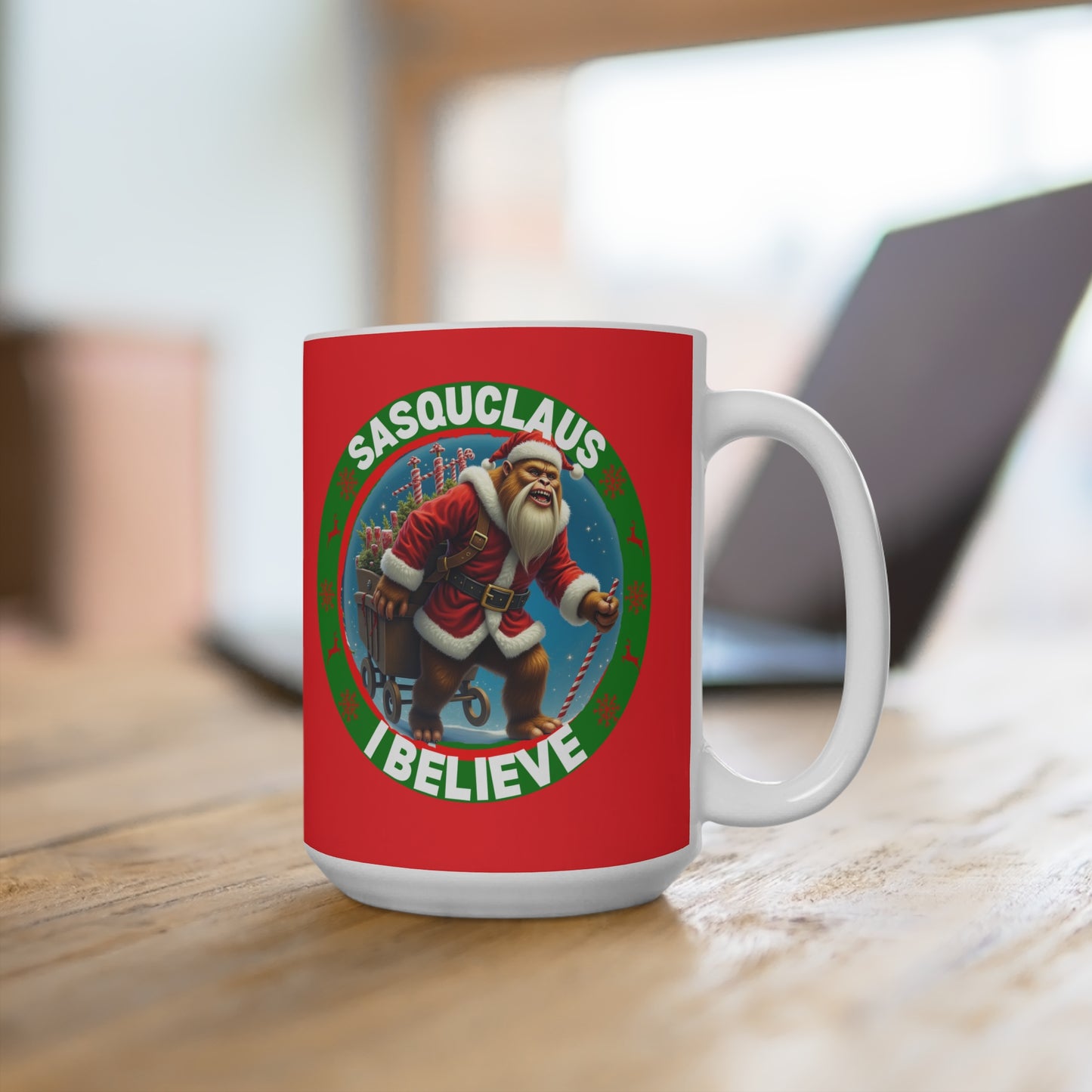 SASQUCLAUS I Believe - Coffee Mug 15oz