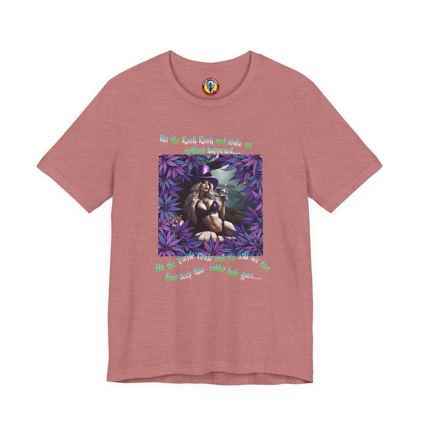 MATRIX THEME WONDERLAND MARIJUANA TSHIRT