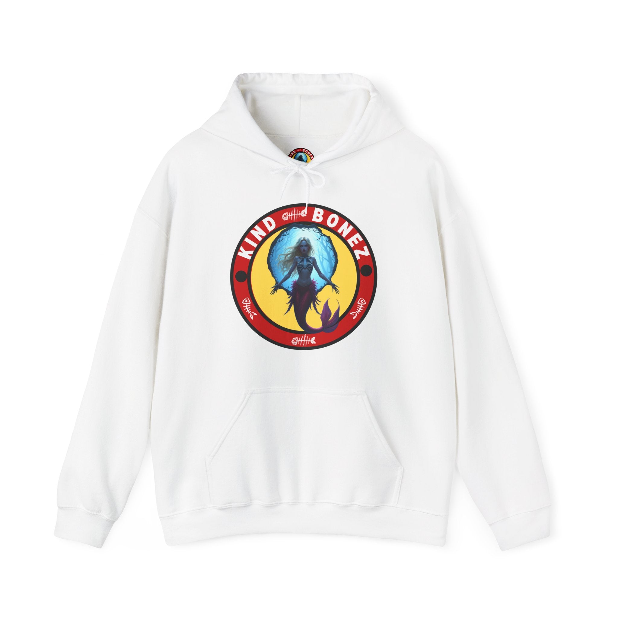 Kind Bonez Retro Mermaid Skeleton Hoodie