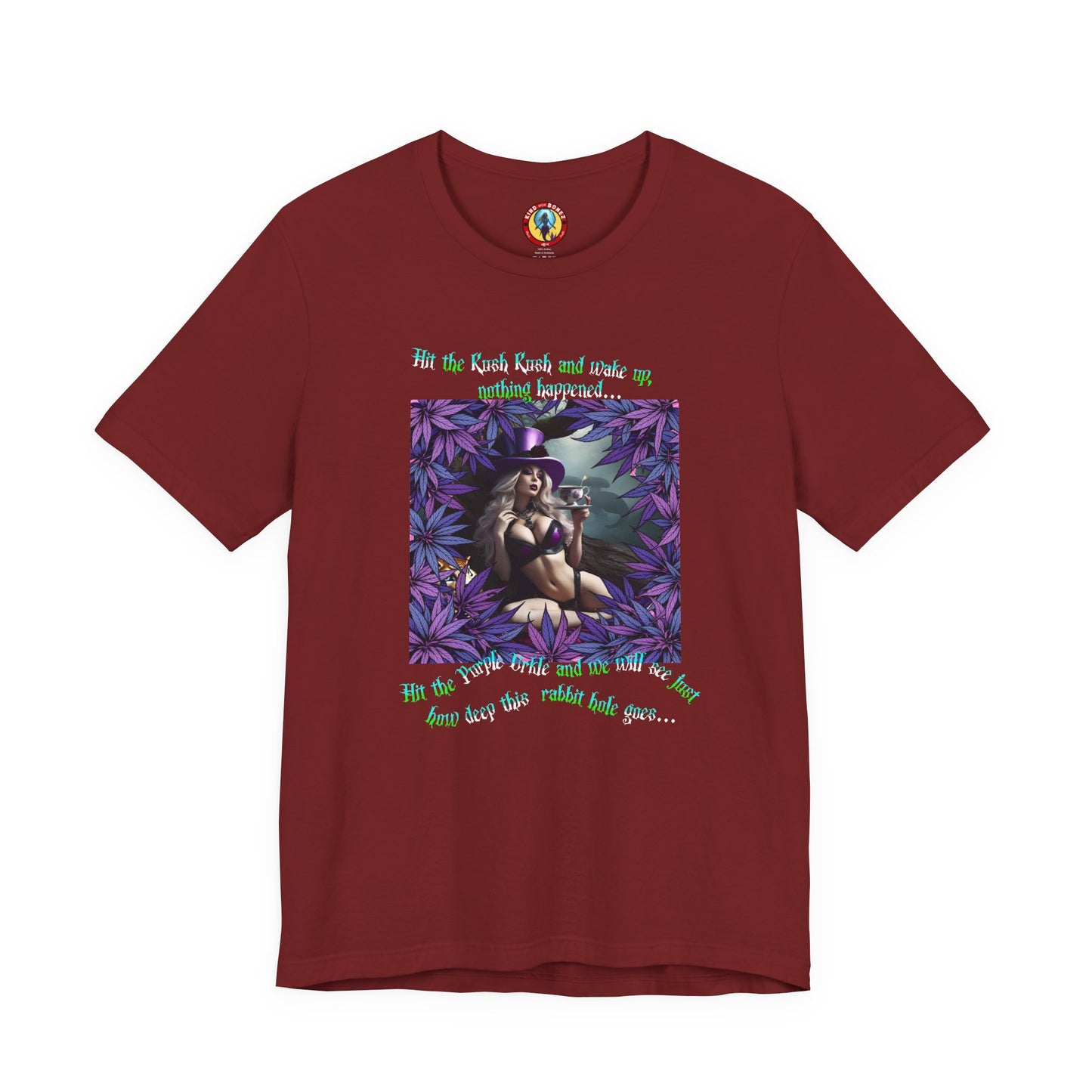 MATRIX THEME WONDERLAND MARIJUANA TSHIRT