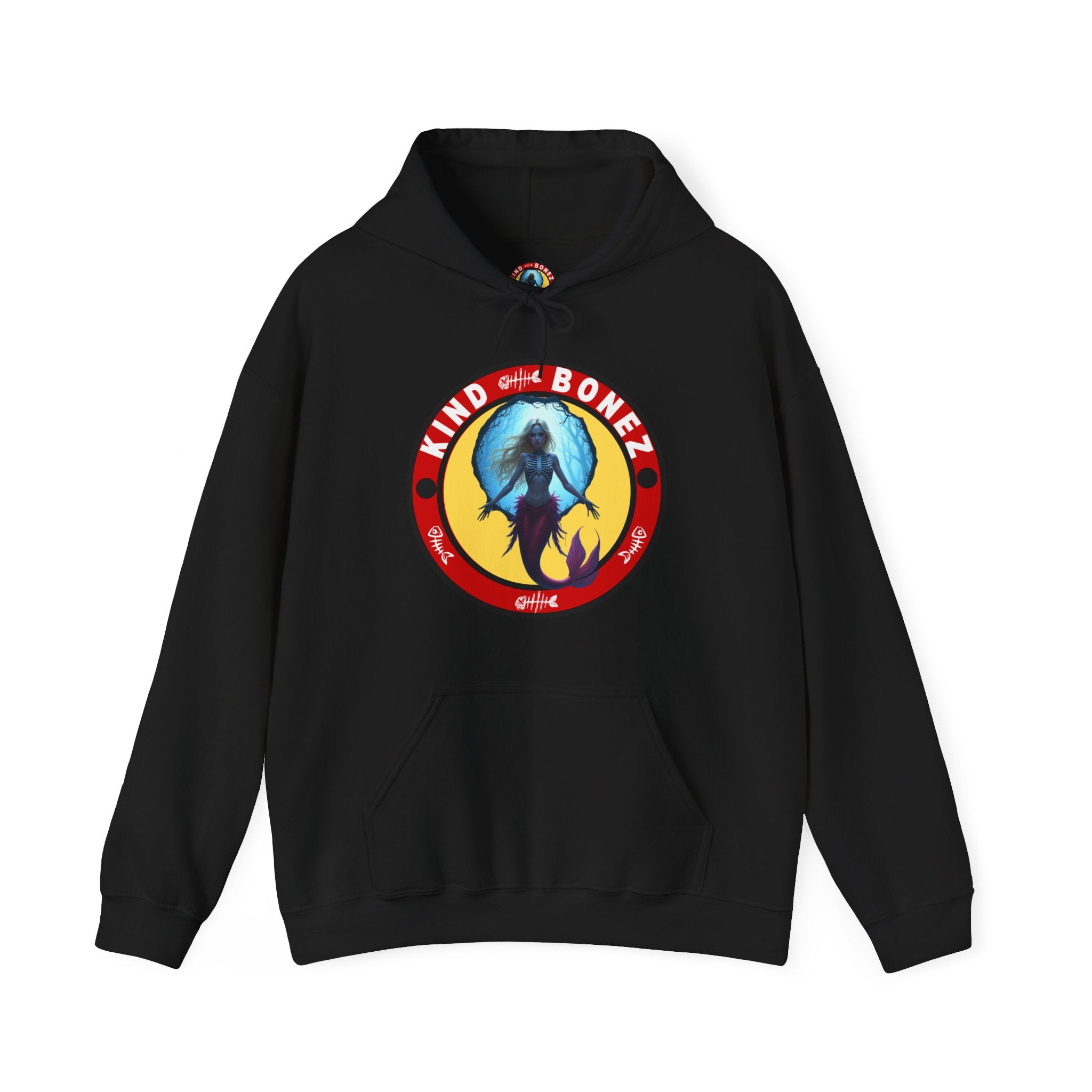 Kind Bonez Retro Mermaid Skeleton Hoodie