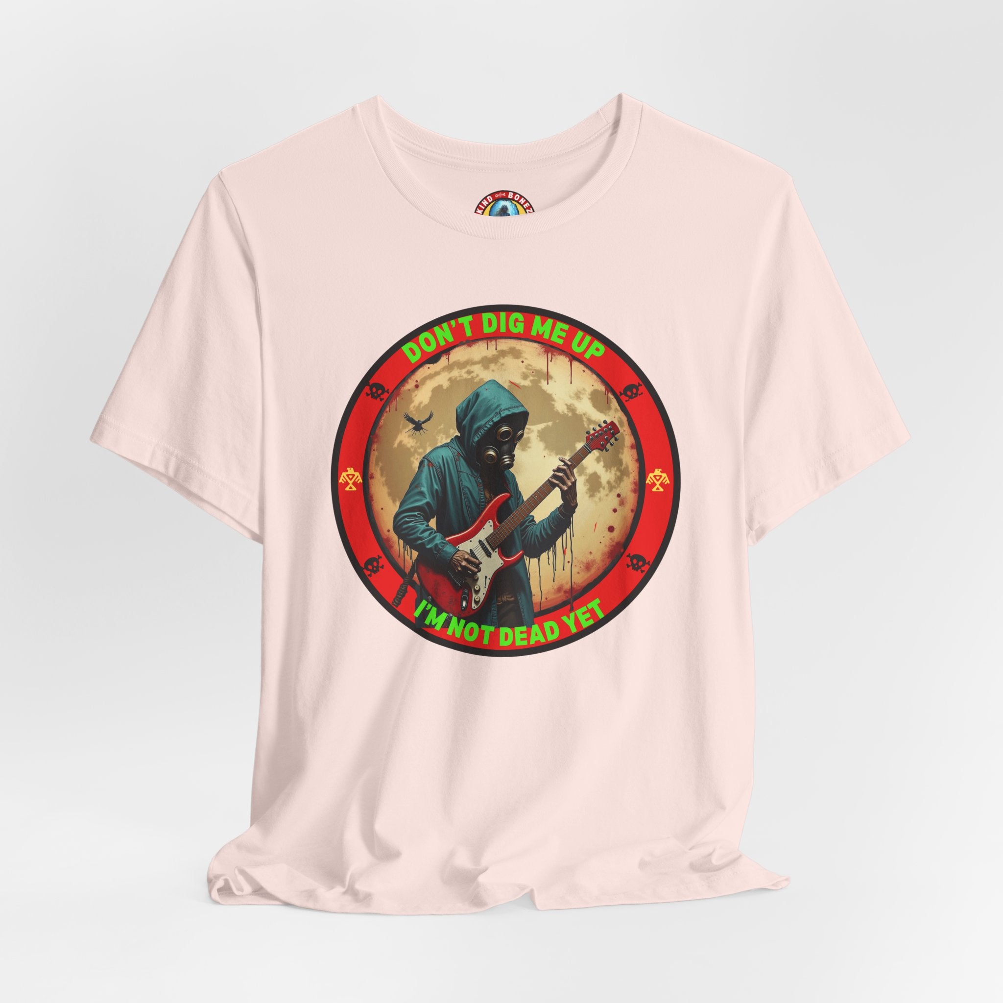 Don't Dig Me Up I'm Not Dead Yet T-Shirt - Zombie Rock - Guitar Tee