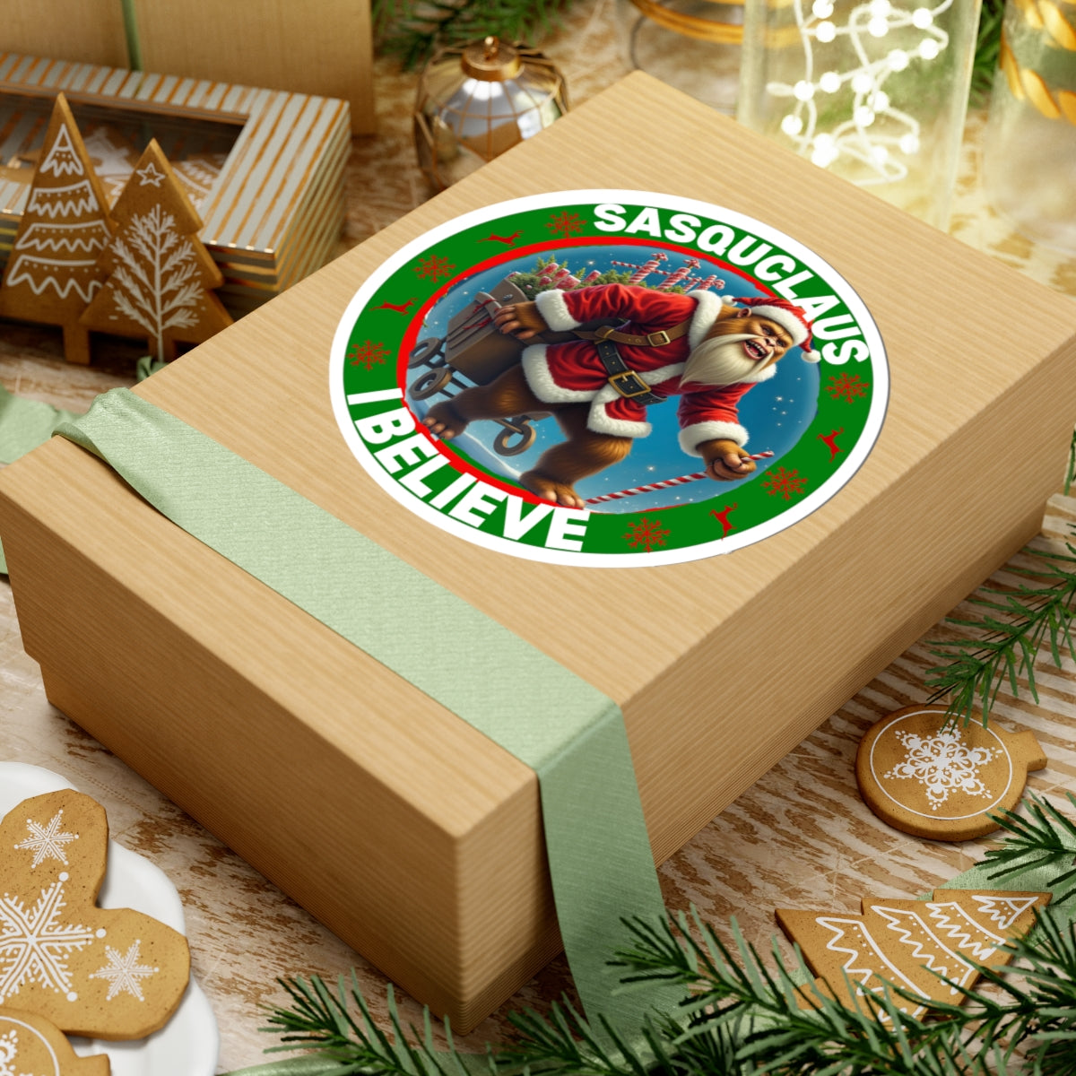 SASQUCLAUS I Believe - Sticker