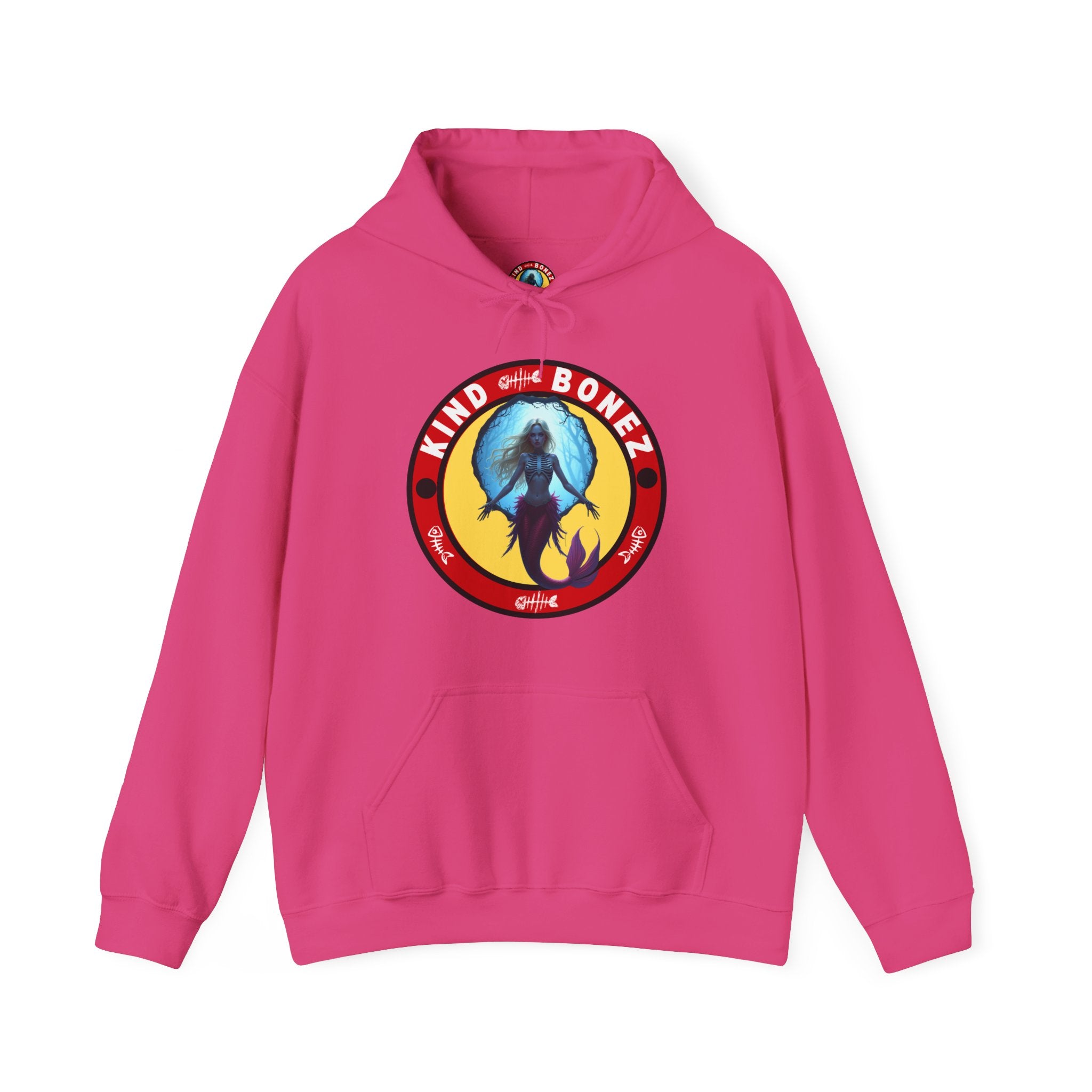 Kind Bonez Retro Mermaid Skeleton Hoodie