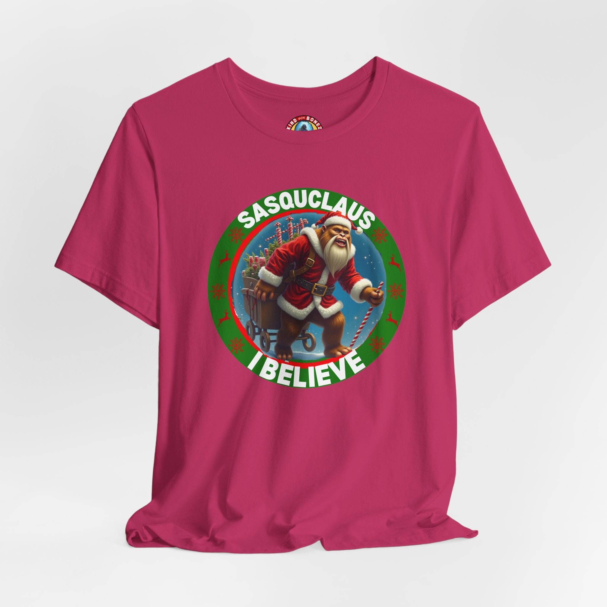 SASQUCLAUS - BIGFOOT - I Believe T-shirt