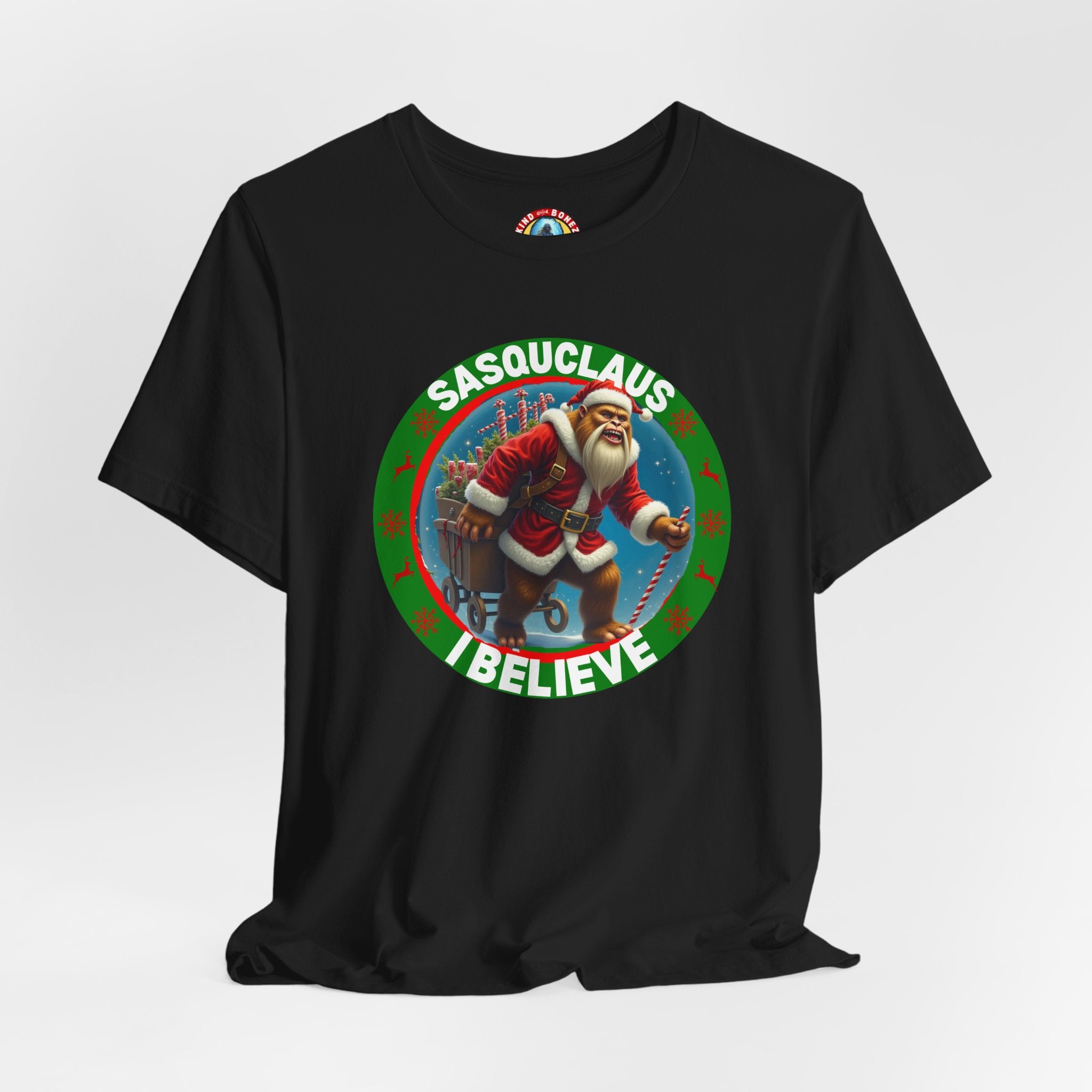 SASQUCLAUS - BIGFOOT - I Believe T-shirt