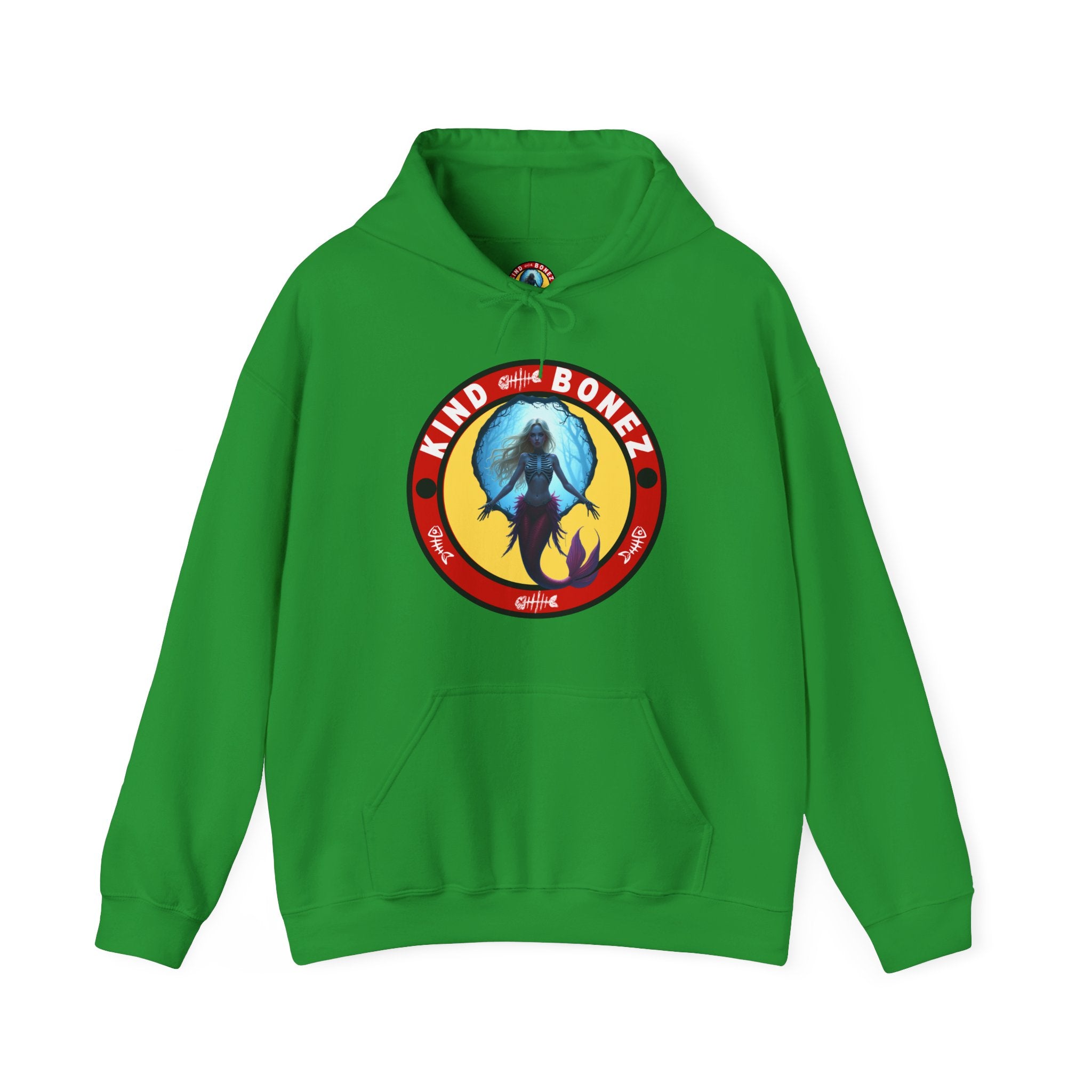 Kind Bonez Retro Mermaid Skeleton Hoodie