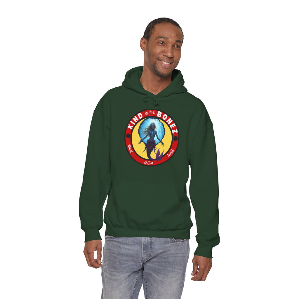 Kind Bonez Retro Mermaid Skeleton Hoodie