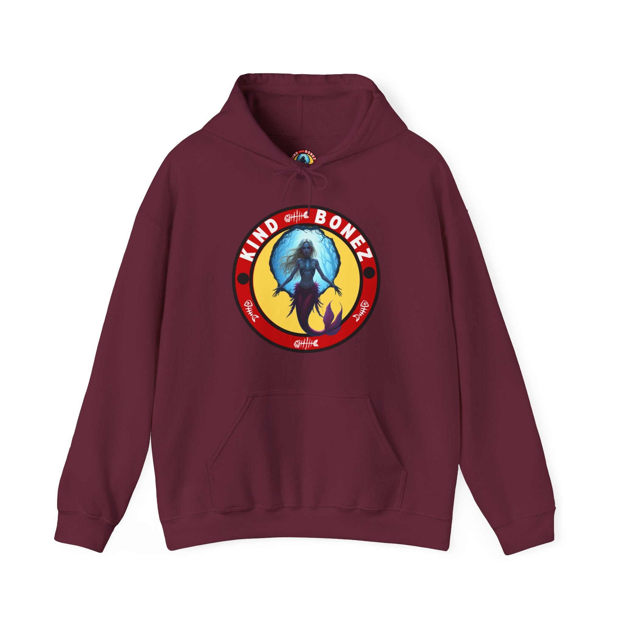 Kind Bonez Retro Mermaid Skeleton Hoodie