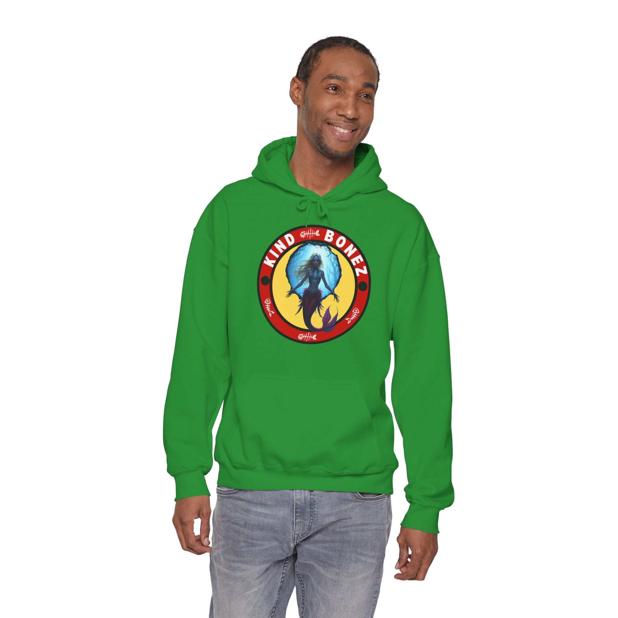 Kind Bonez Retro Mermaid Skeleton Hoodie