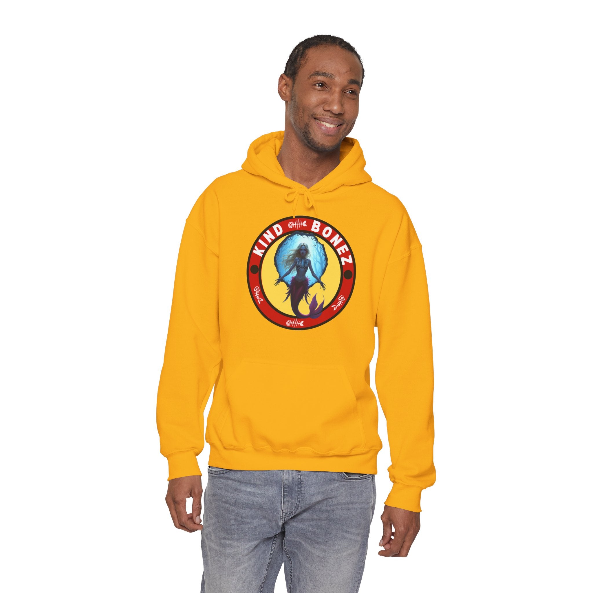 Kind Bonez Retro Mermaid Skeleton Hoodie