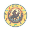 "BE KIND" Sasquatch riding a Deer Sticker