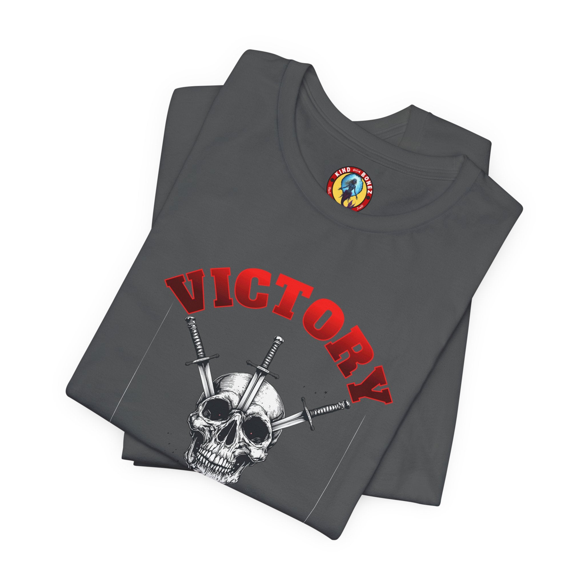 Victory or Valhalla Skull Tee | Viking - Crossed Swords T-Shirt
