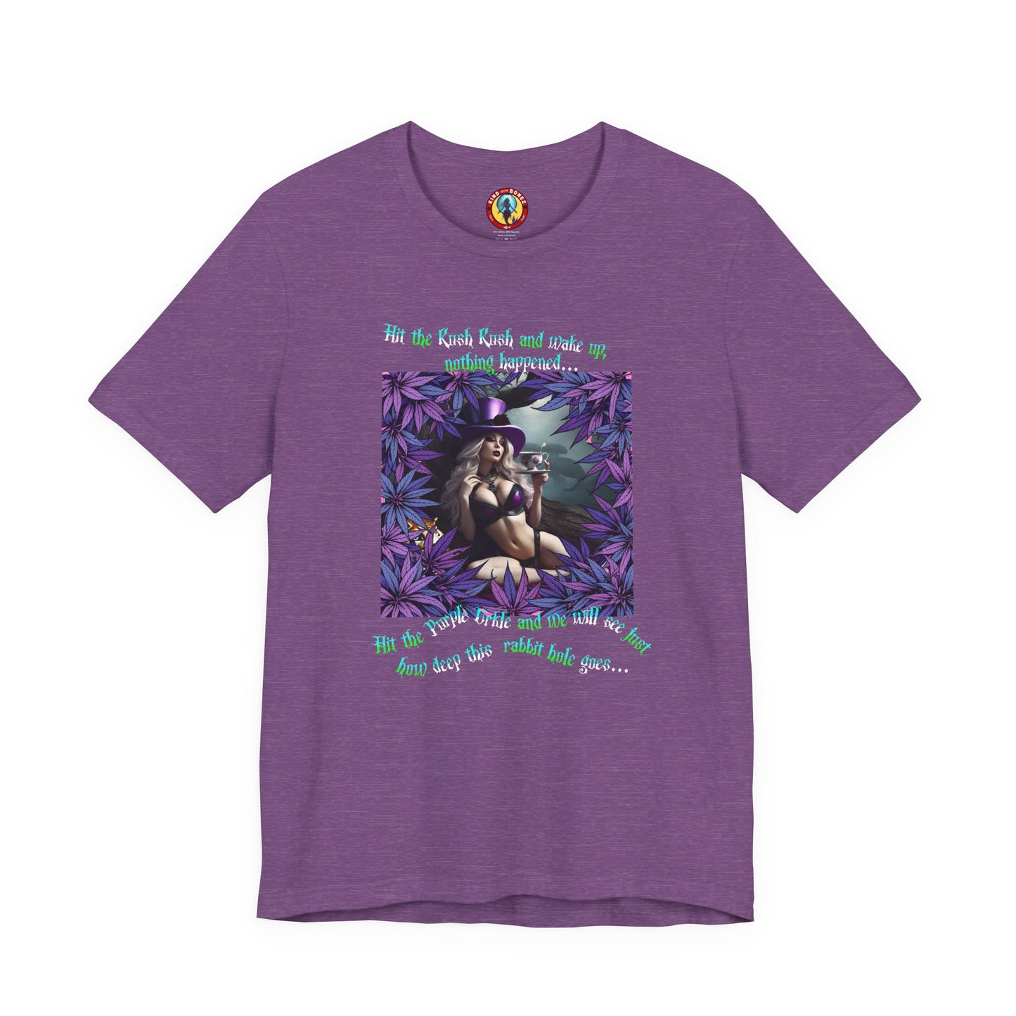 MATRIX THEME WONDERLAND MARIJUANA TSHIRT