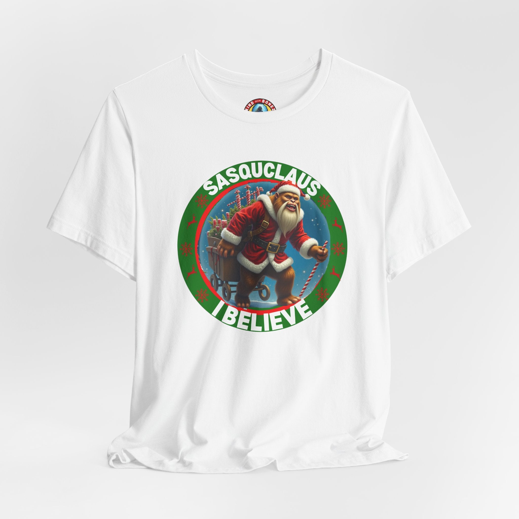 SASQUCLAUS - BIGFOOT - I Believe T-shirt