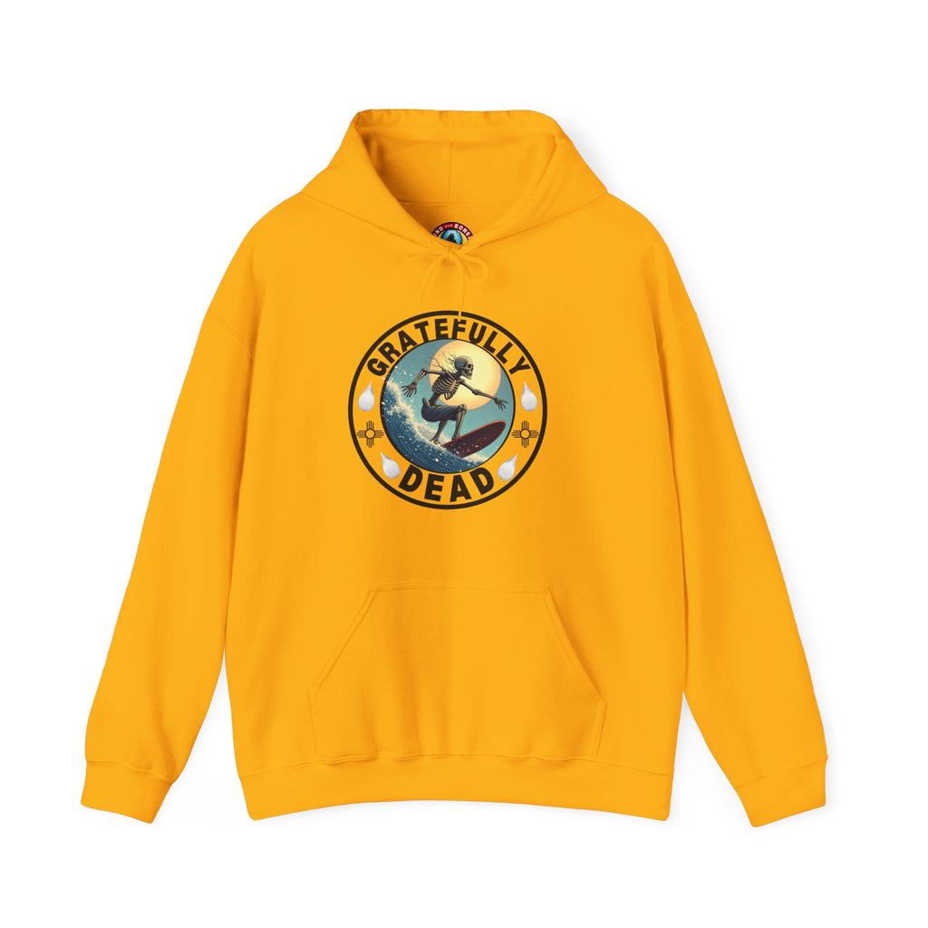 Gratefully Dead Hooded Sweatshirt — Vintage Surfing Skull Band Logo Hoodie