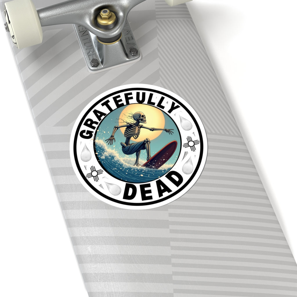 Gratefully Dead Skeleton Surfer - Stickers