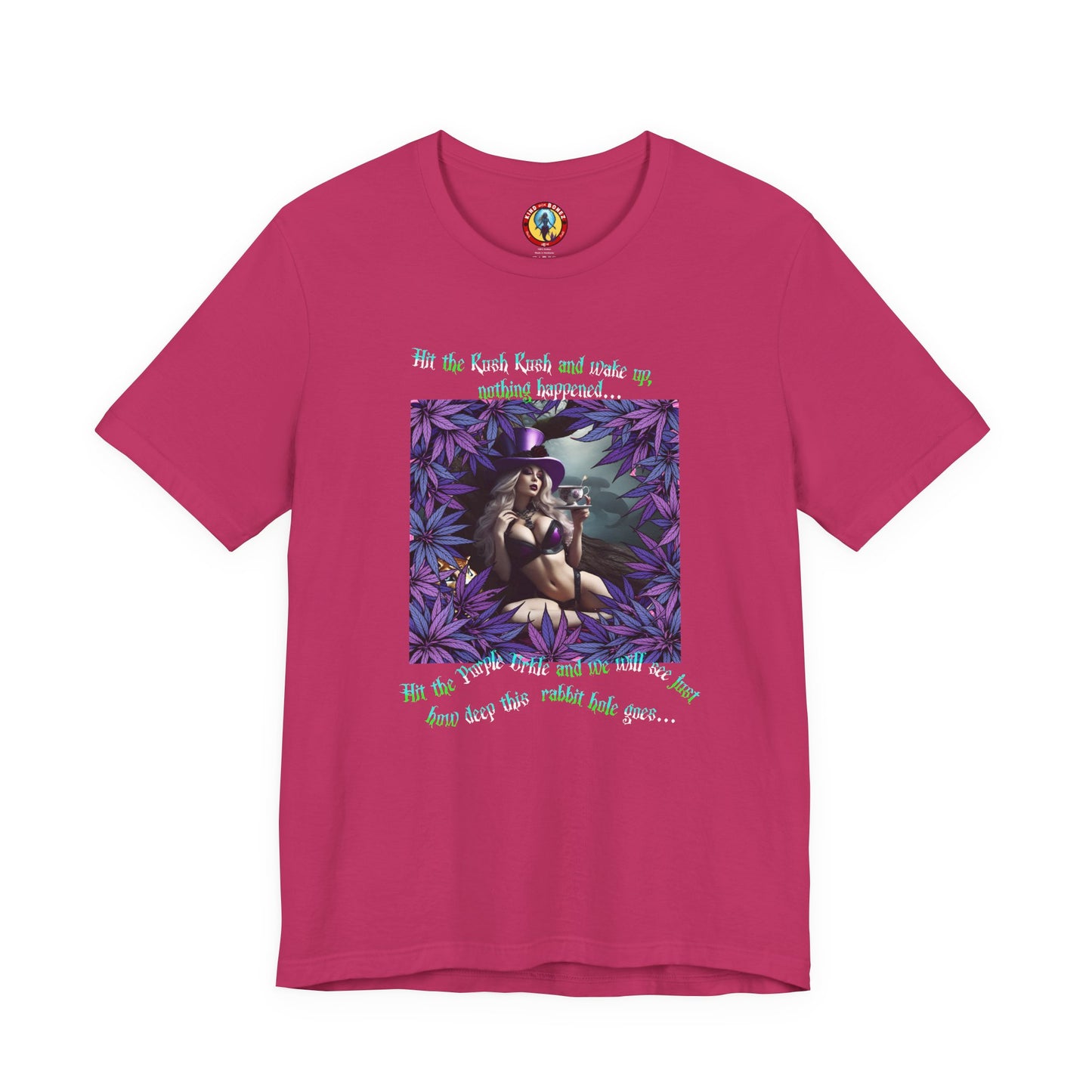 MATRIX THEME WONDERLAND MARIJUANA TSHIRT