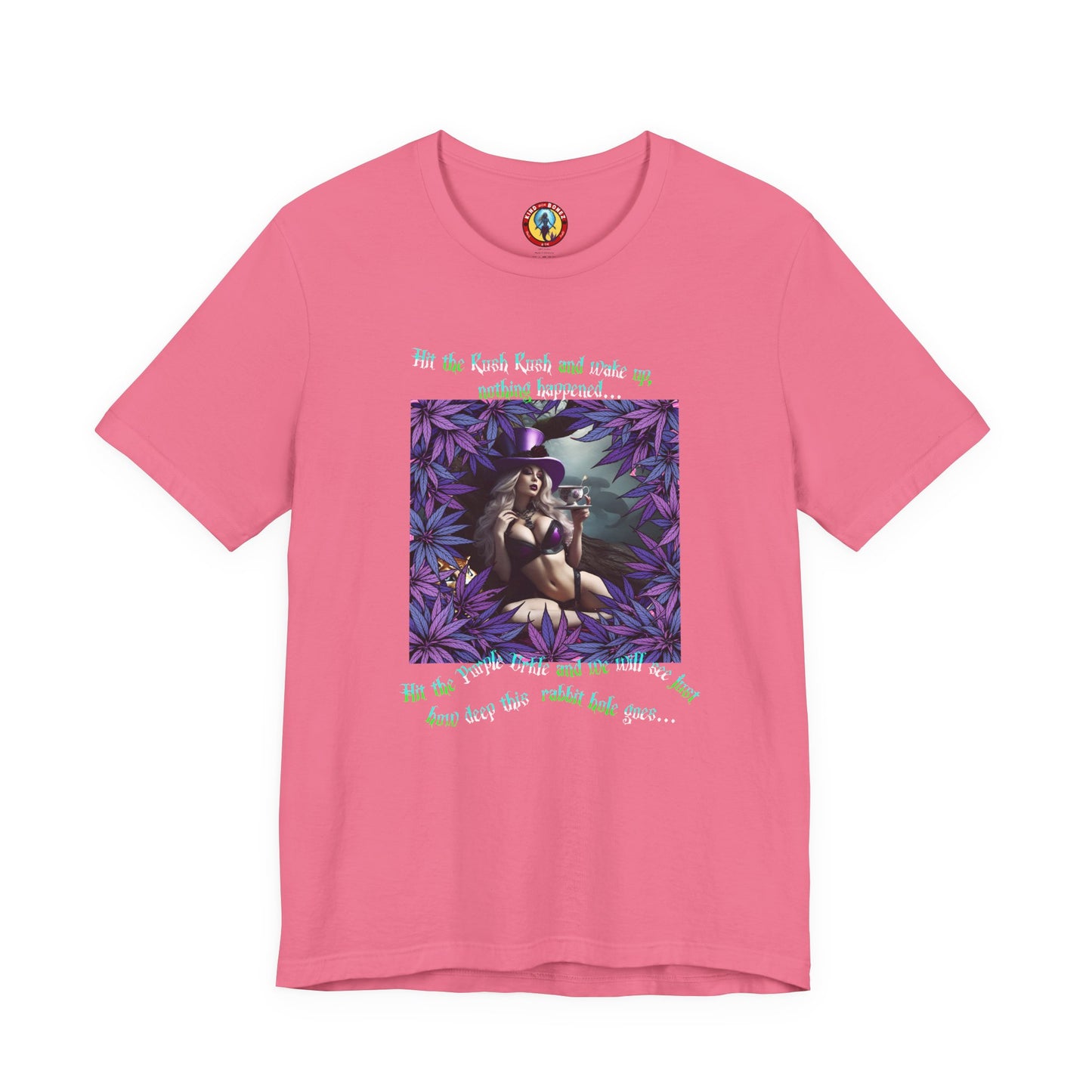 MATRIX THEME WONDERLAND MARIJUANA TSHIRT