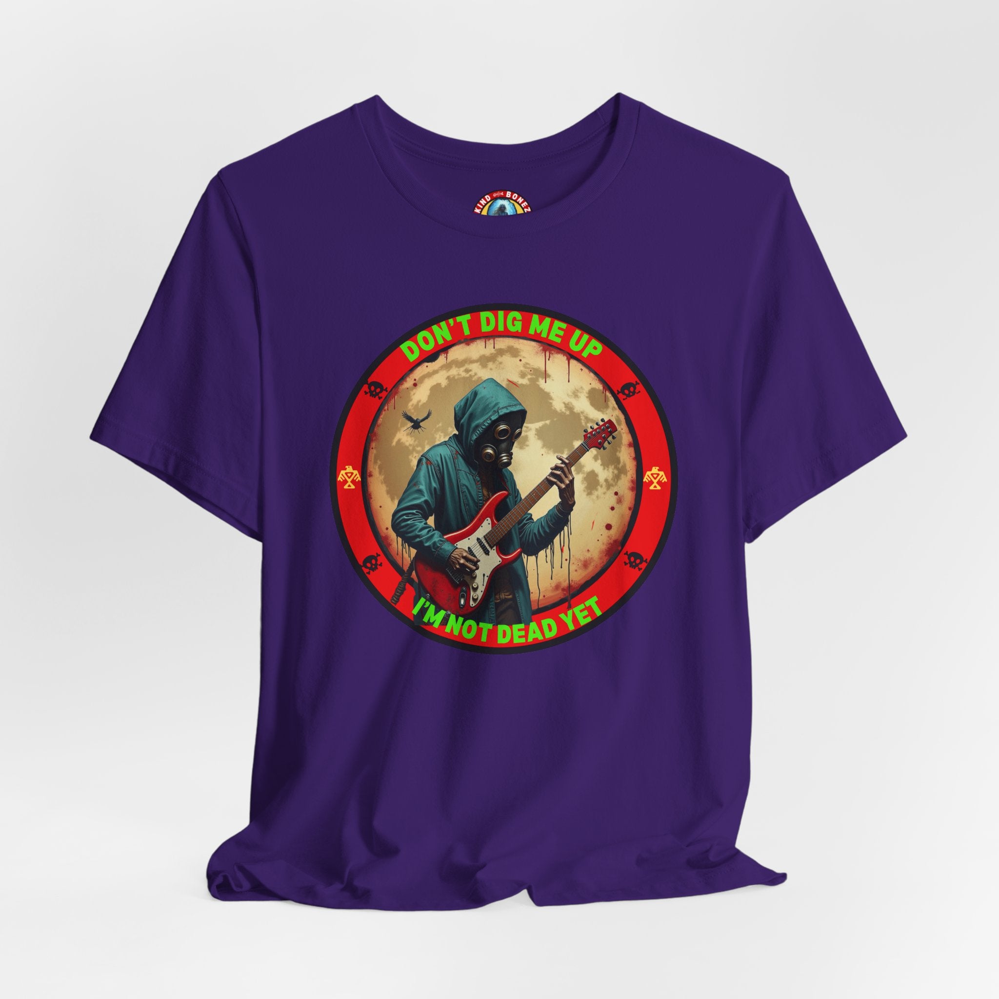 Don't Dig Me Up I'm Not Dead Yet T-Shirt - Zombie Rock - Guitar Tee
