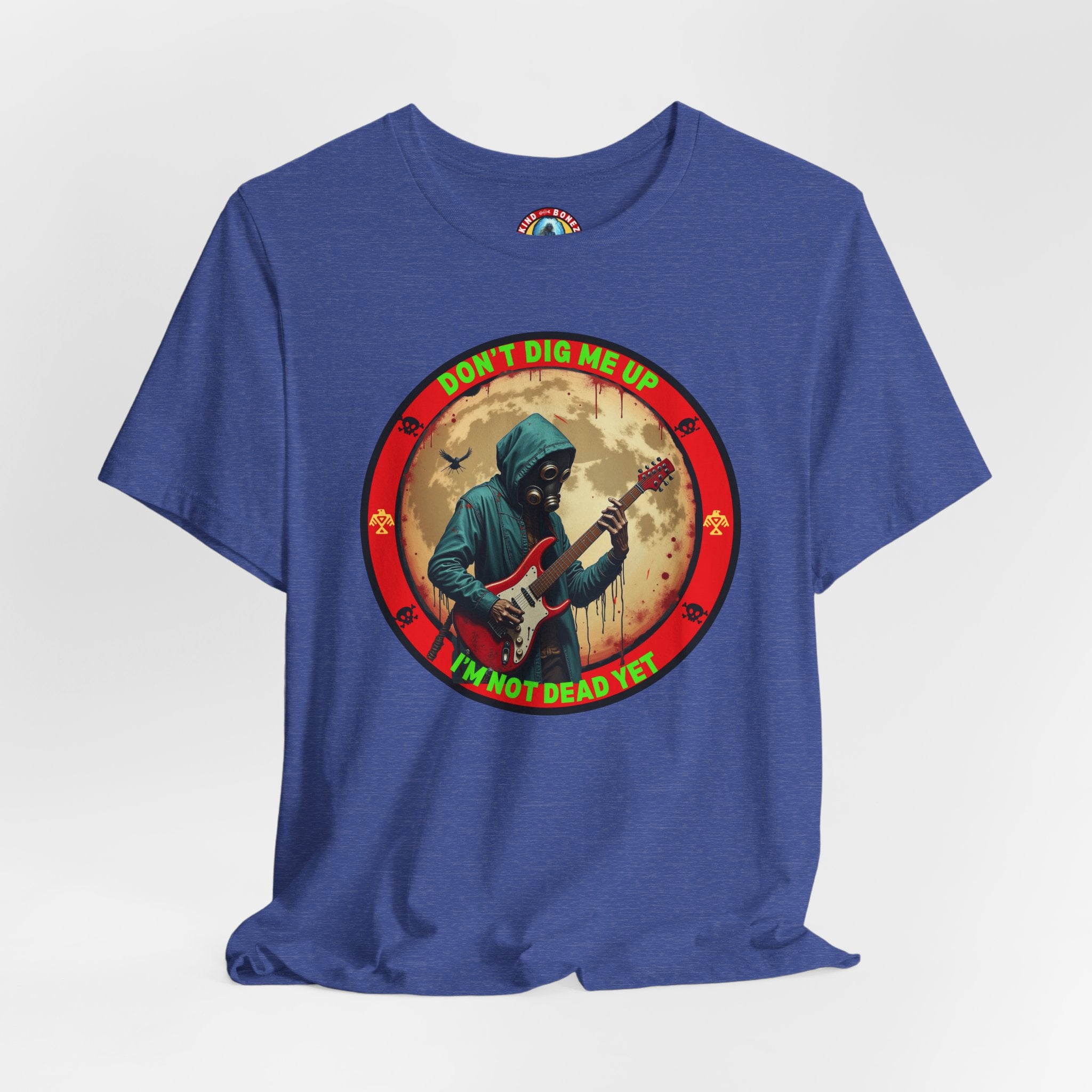 Don't Dig Me Up I'm Not Dead Yet T-Shirt - Zombie Rock - Guitar Tee