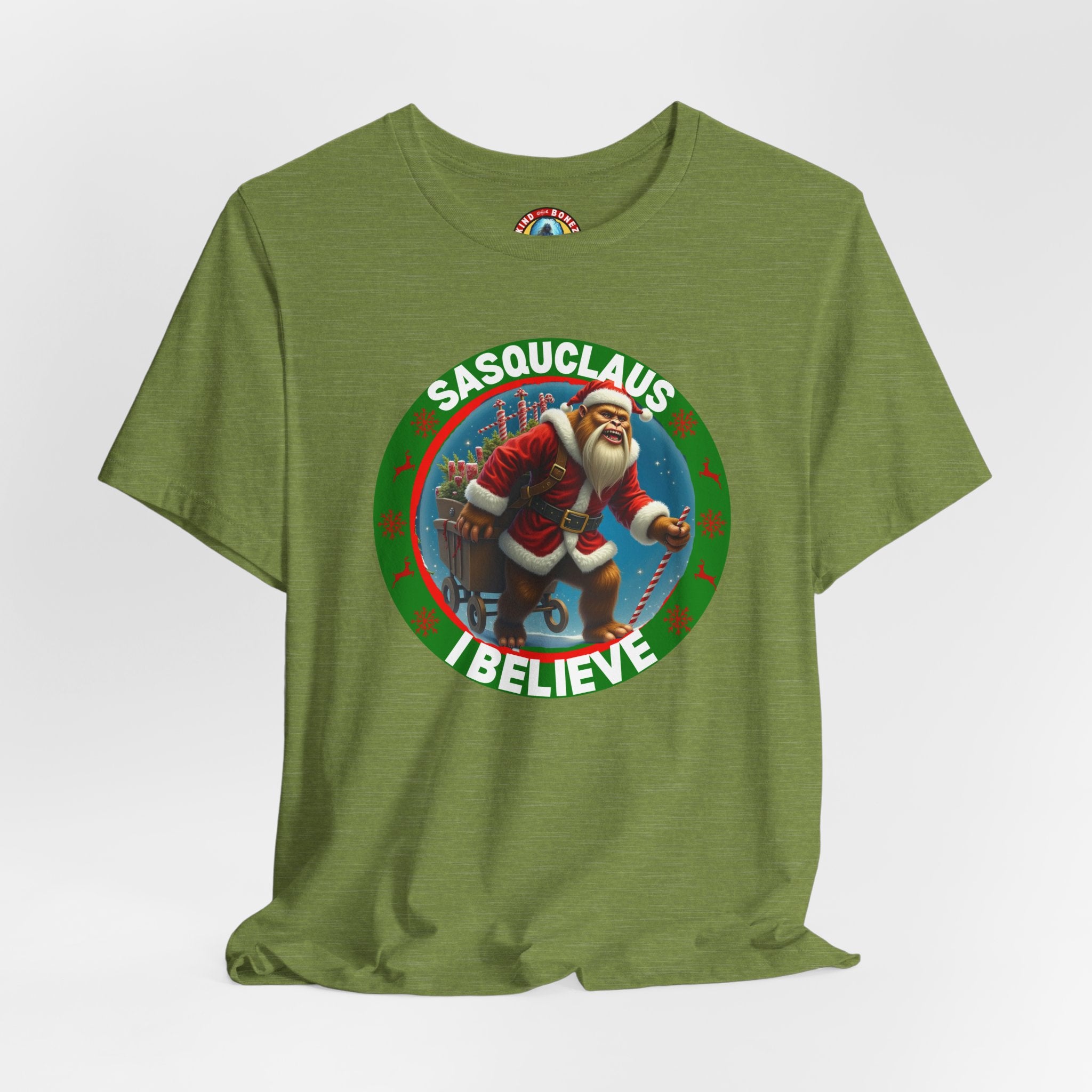 SASQUCLAUS - BIGFOOT - I Believe T-shirt