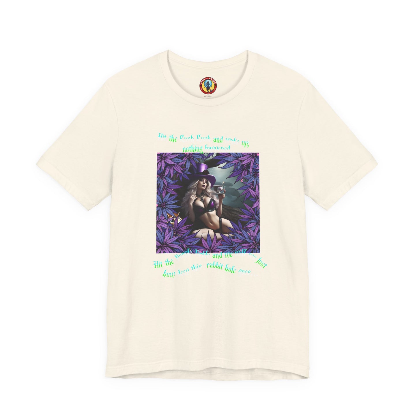 MATRIX THEME WONDERLAND MARIJUANA TSHIRT