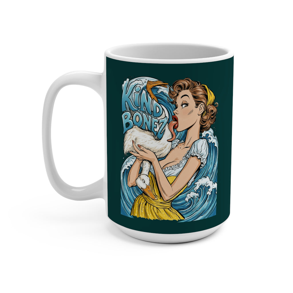 Get Wet Mug — Retro Pinup 'My Tongue Is Never Dry' 15oz Coffee Cup