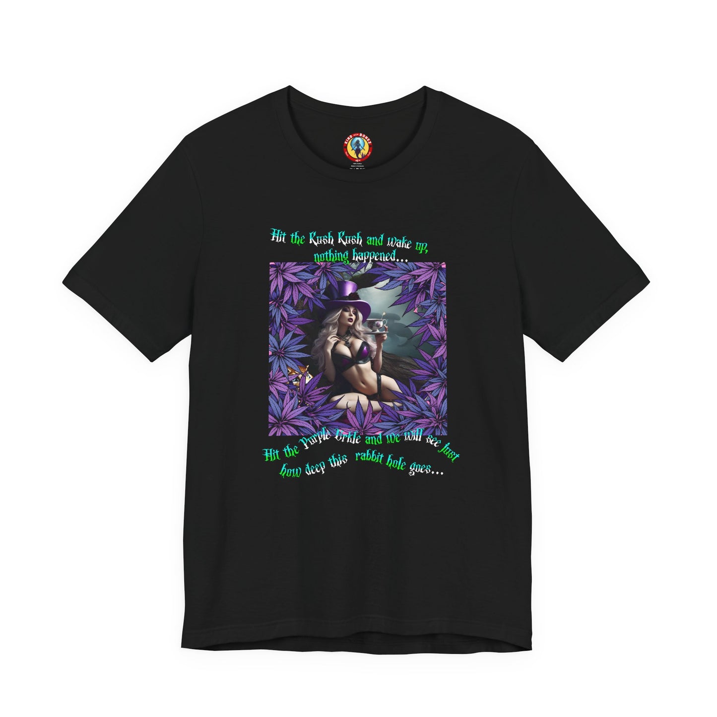 MATRIX THEME WONDERLAND MARIJUANA TSHIRT