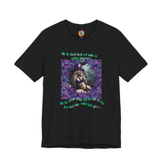 MATRIX THEME WONDERLAND MARIJUANA TSHIRT