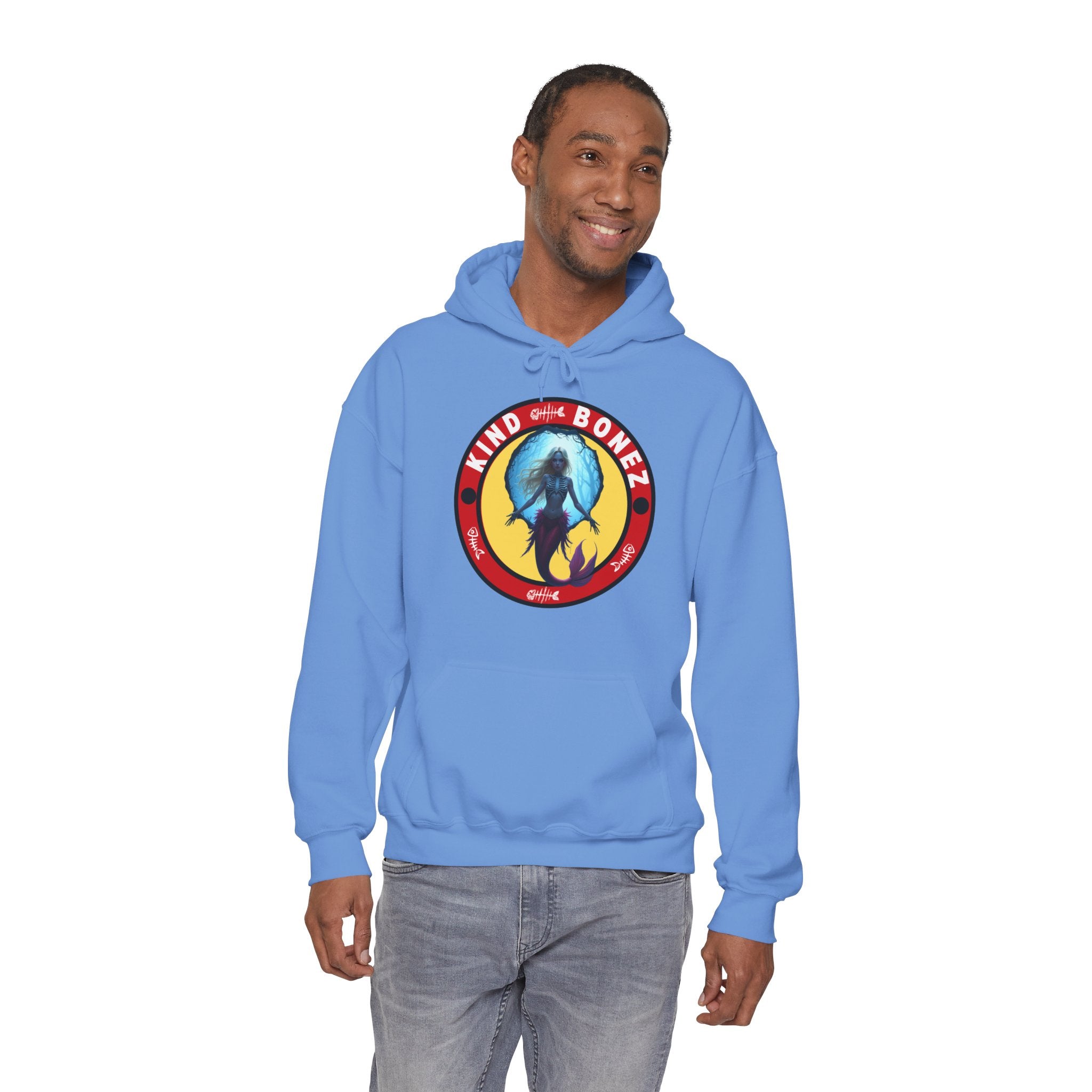 Kind Bonez Retro Mermaid Skeleton Hoodie