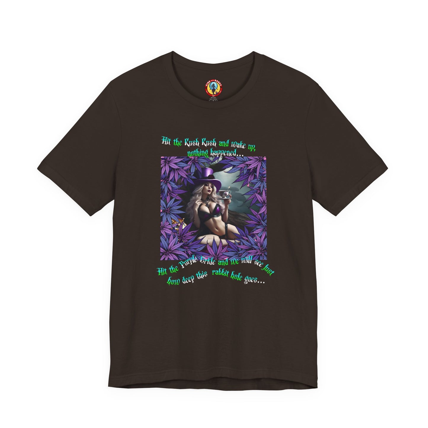 MATRIX THEME WONDERLAND MARIJUANA TSHIRT