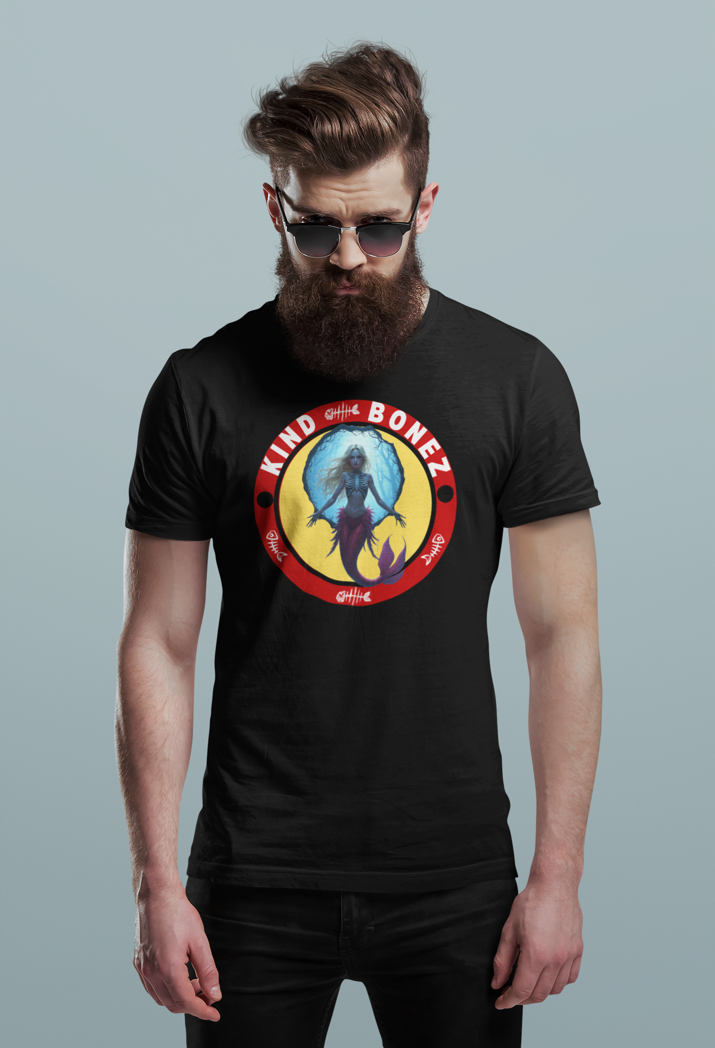 Kind Bonez Skeletal Mermaid T-shirt